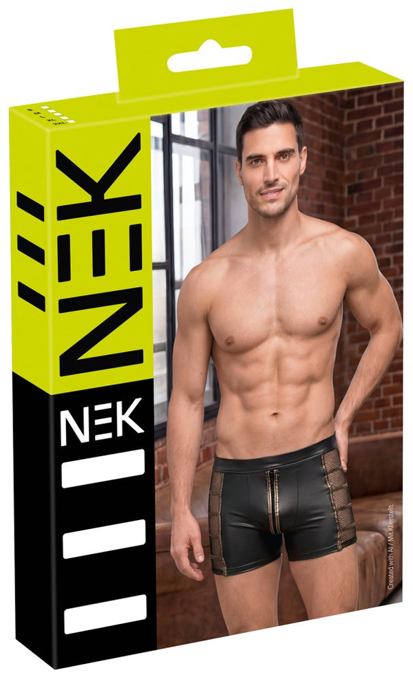 NEK boxer met bronsglamour inzetstukken - Zwart - NEK - SKU: 21336101701