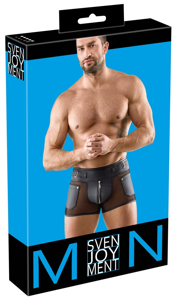 Svenjoyment boxer met netinzetstukken - Zwart - Svenjoyment - SKU: 21336871711