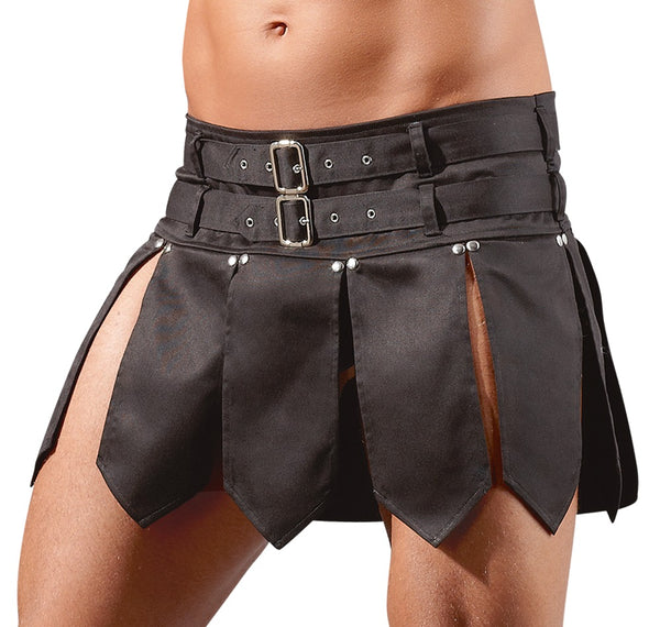 Svenjoyment herenrok met gladiatorriemen - Zwart - Svenjoyment - SKU: 21400631701