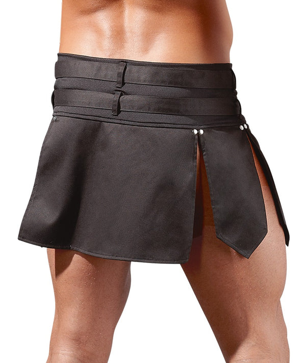 Svenjoyment herenrok met gladiatorriemen - Zwart - Svenjoyment - SKU: 21400631701