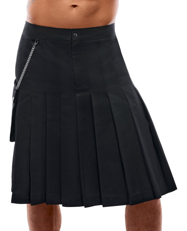 Svenjoyment kilt met afneembare zak - Zwart