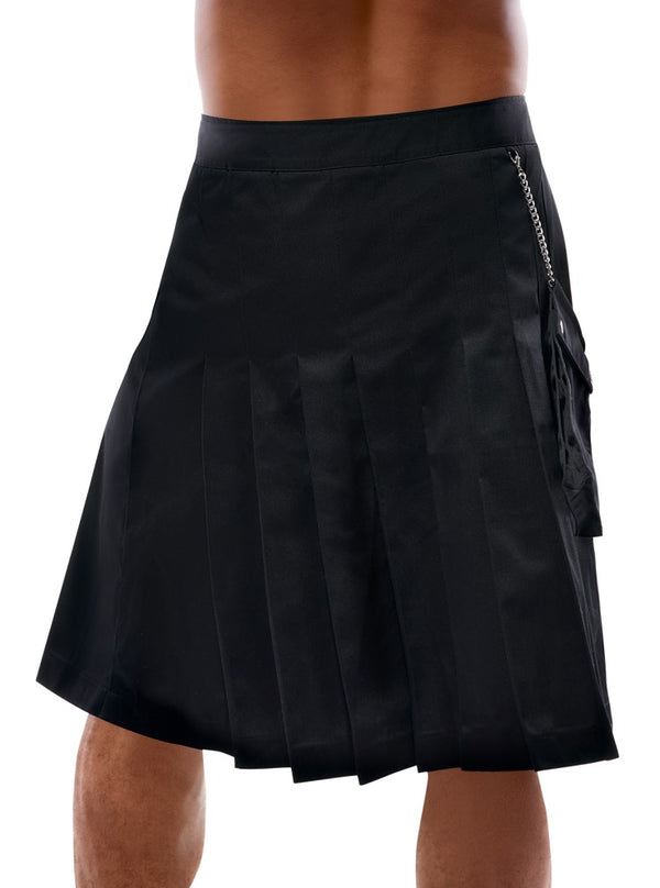Svenjoyment kilt met afneembare zak - Zwart