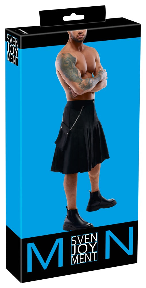 Svenjoyment kilt met afneembare zak - Zwart