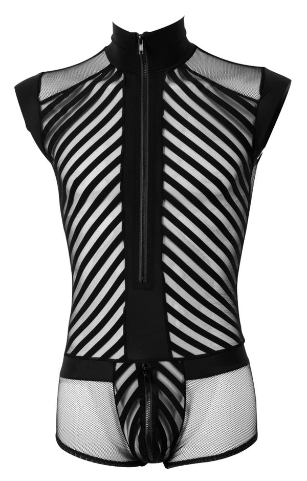 Svenjoyment playsuit met streepdessin - Zwart - Svenjoyment - SKU: 21501901701