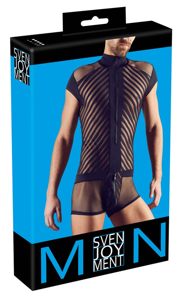 Svenjoyment playsuit met streepdessin - Zwart - Svenjoyment - SKU: 21501901701
