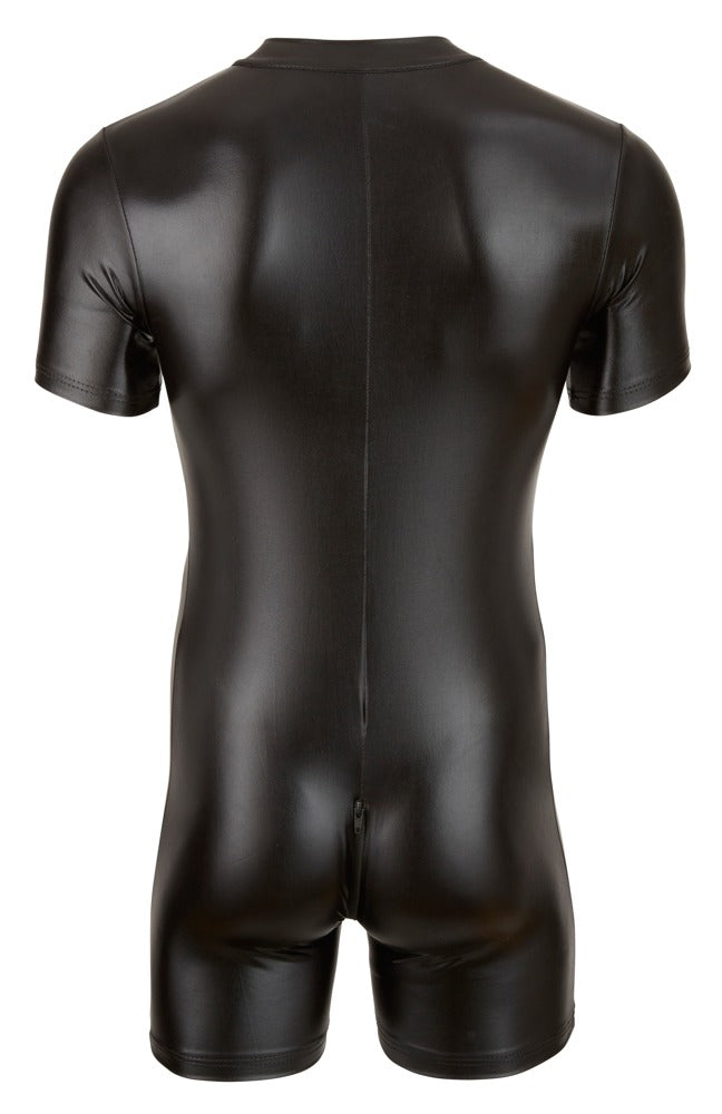 Svenjoyment playsuit met opstaande kraag - Zwart