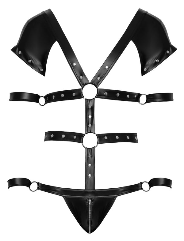 Svenjoyment body met harnaslook - Zwart - Svenjoyment - SKU: 21504841701