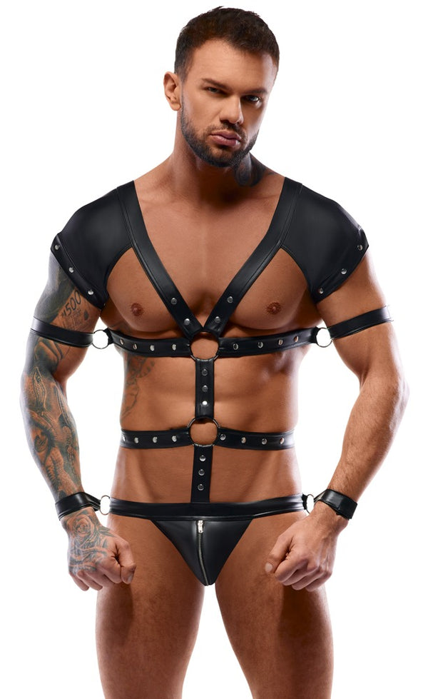 Svenjoyment body met harnaslook - Zwart - Svenjoyment - SKU: 21504841701
