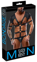 Svenjoyment body met harnaslook - Zwart