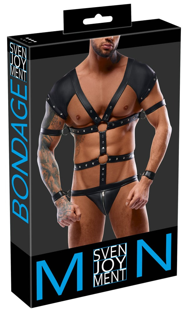 Svenjoyment body met harnaslook - Zwart - Svenjoyment - SKU: 21504841701