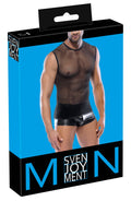 Svenjoyment Net overhemd - Zwart