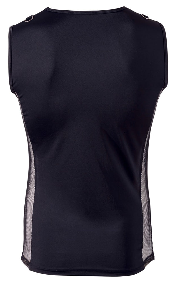 Svenjoyment shirt met vetersluiting - Zwart - Svenjoyment - SKU: 21605791701