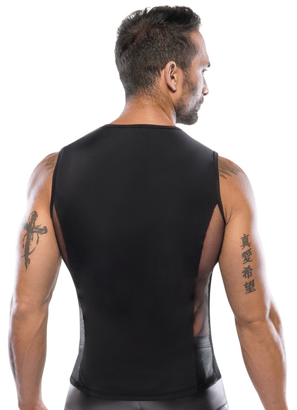 Svenjoyment shirt met vetersluiting - Zwart - Svenjoyment - SKU: 21605791701