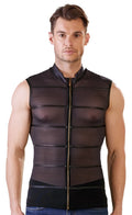 NEK mouwloos powernet shirt - Zwart