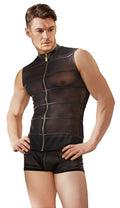 NEK mouwloos powernet shirt - Zwart