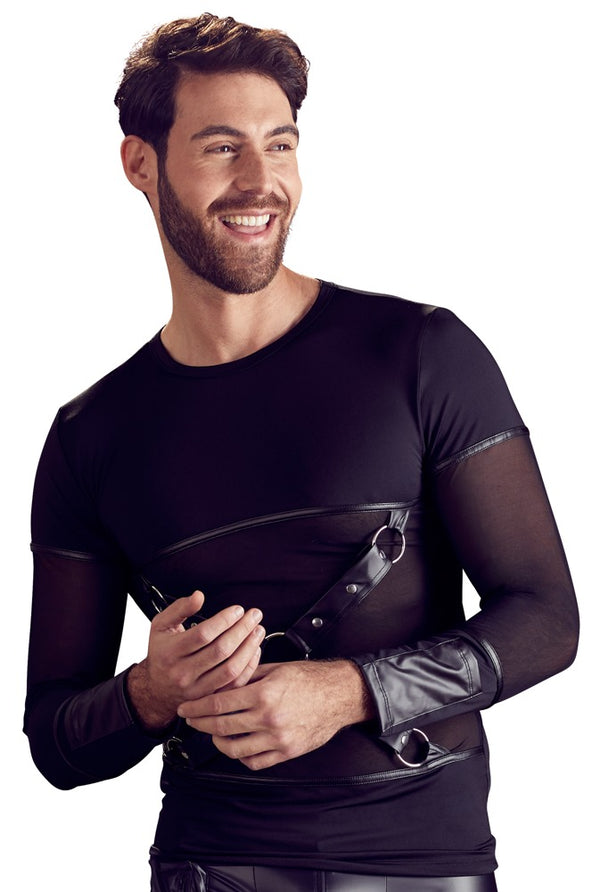 NEK shirt met borstharnas - Zwart - NEK - SKU: 21613971701