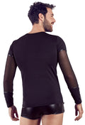 NEK shirt met borstharnas - Zwart