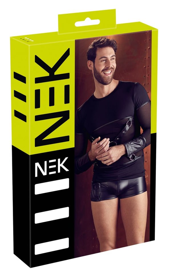 NEK shirt met borstharnas - Zwart - NEK - SKU: 21613971701