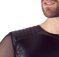 NEK biker shirt met powernet - Zwart