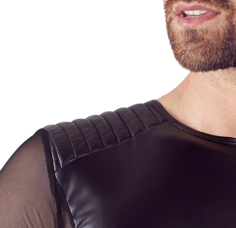 NEK biker shirt met powernet - Zwart