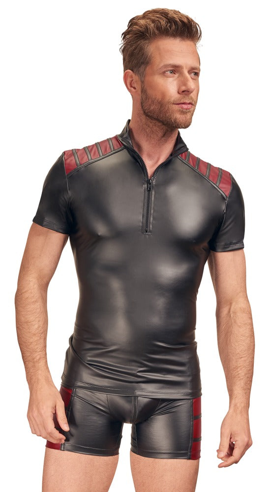 NEK shirt met rode inzet - Zwart - NEK - SKU: 21615241701