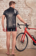 NEK shirt met rode inzet - Zwart