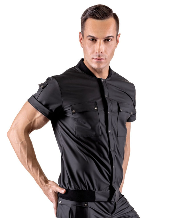Svenjoyment blouson shirt met zakken - Zwart - Svenjoyment - SKU: 21615401701