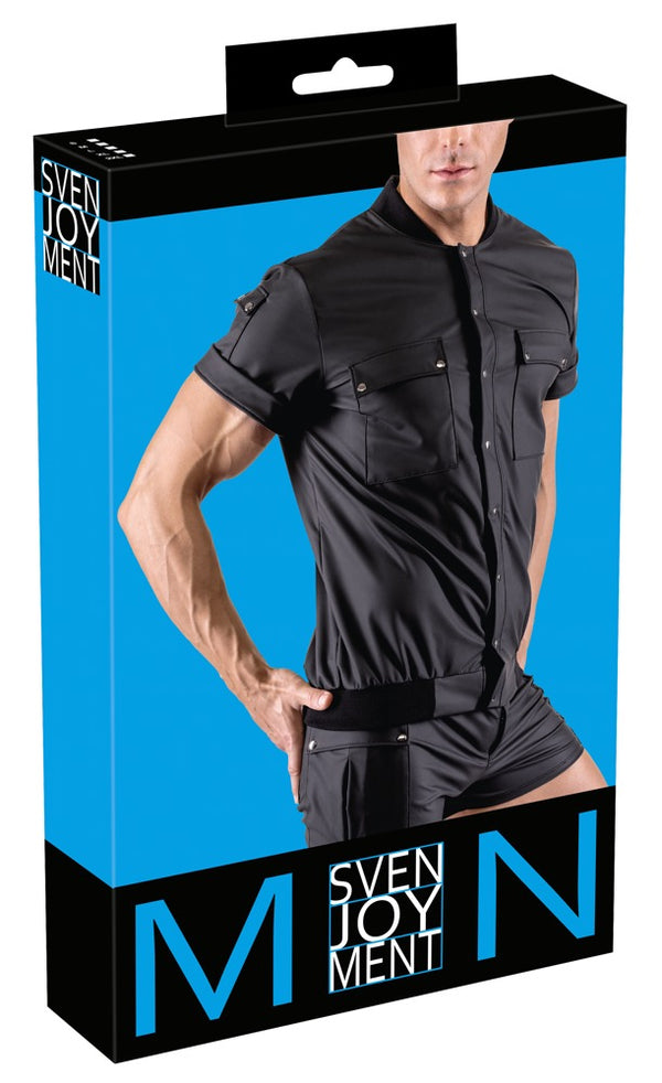 Svenjoyment blouson shirt met zakken - Zwart - Svenjoyment - SKU: 21615401701