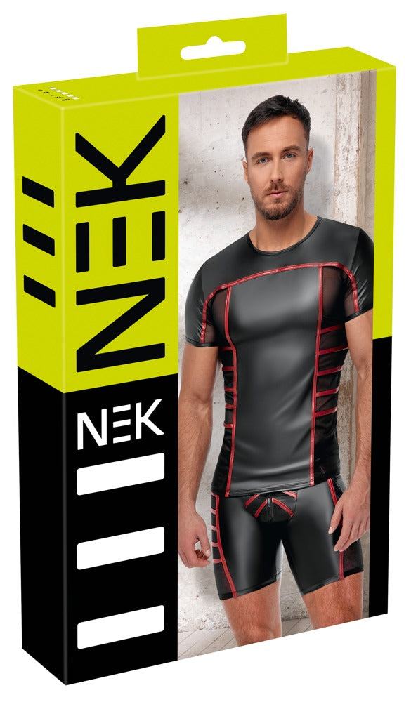 NEK overhemd met rode strepen - Zwart - NEK - SKU: 21616721701