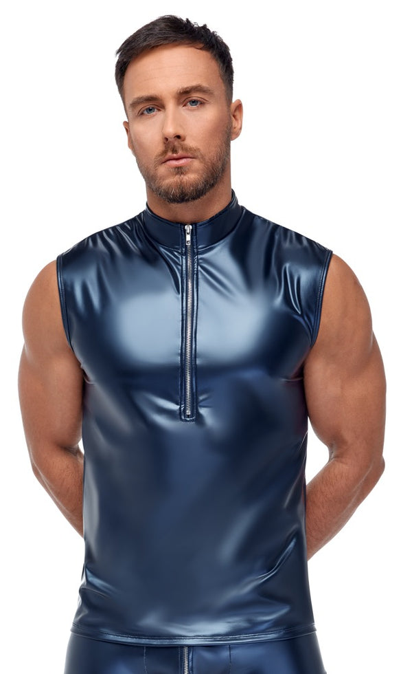 NEK mouwloos shirt met ritssluiting - Blauw - NEK - SKU: 21616804701