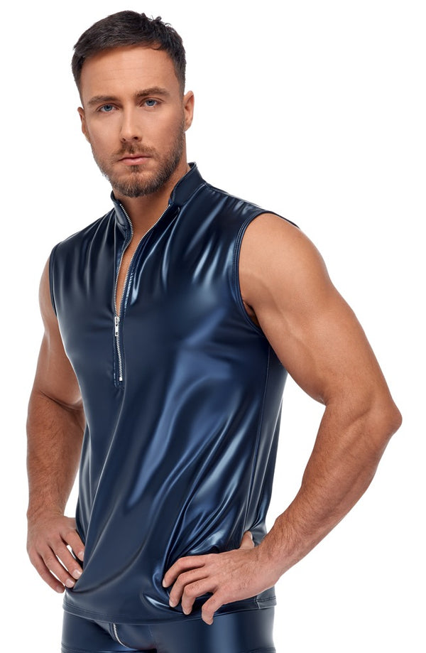 NEK mouwloos shirt met ritssluiting - Blauw - NEK - SKU: 21616804701