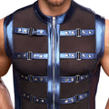 NEK bandjes shirt met ritssluiting - Blauw