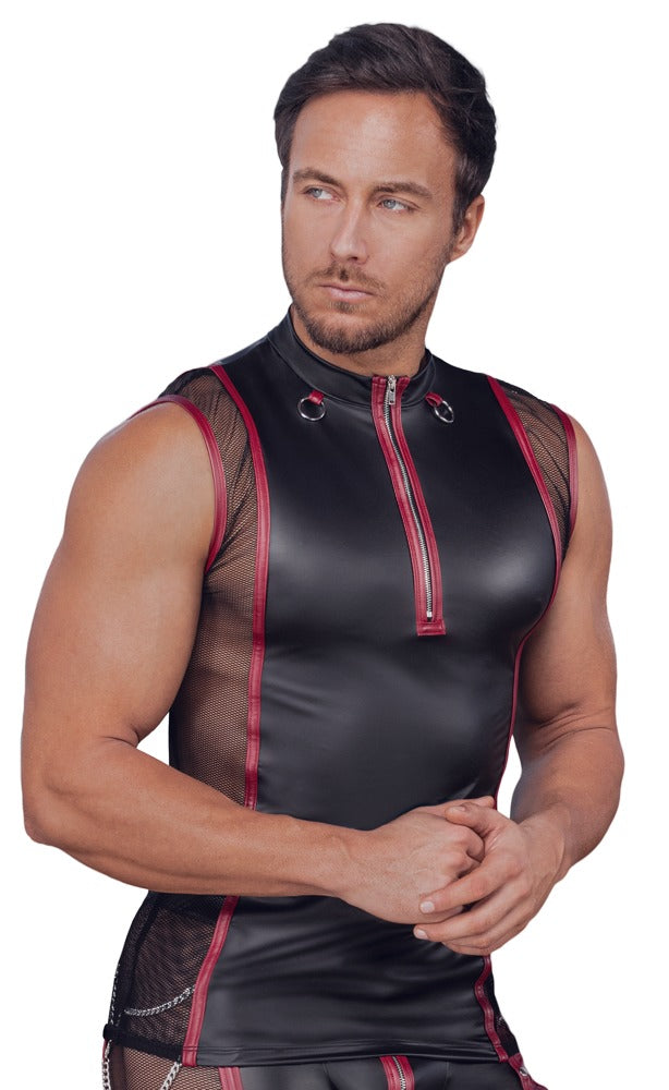 NEK mouwloos shirt met strepen - Zwart