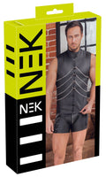 NEK mouwloos shirt met kettingen - Zwart