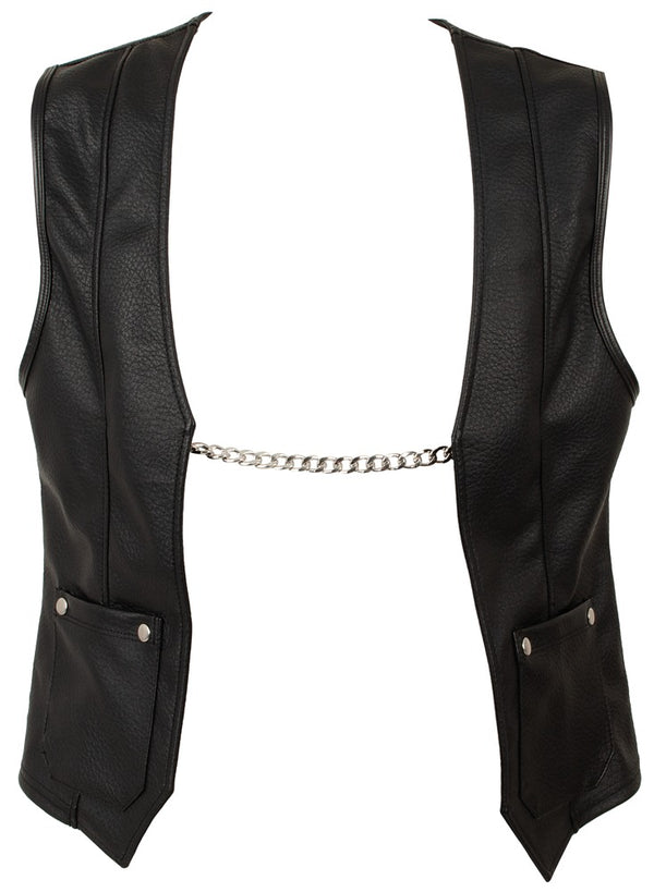 Svenjoyment zwart vest met zilverkleurige studs - Svenjoyment - SKU: 21621131701