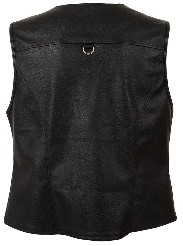 Svenjoyment zwart vest met zilverkleurige studs - Svenjoyment - SKU: 21621131701