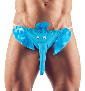 Svenjoyment gagstring met olifantengezicht - Blauw