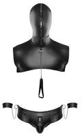 Svenjoyment bondage set met capuchon - Zwart