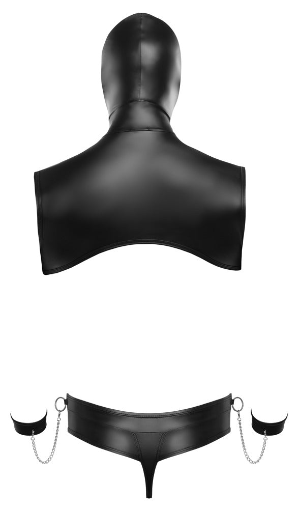 Svenjoyment bondage set met capuchon - Zwart - Svenjoyment - SKU: 21804721701