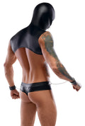 Svenjoyment bondage set met capuchon - Zwart