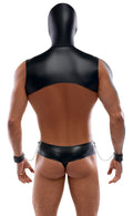 Svenjoyment bondage set met capuchon - Zwart