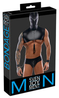 Svenjoyment bondage set met capuchon - Zwart