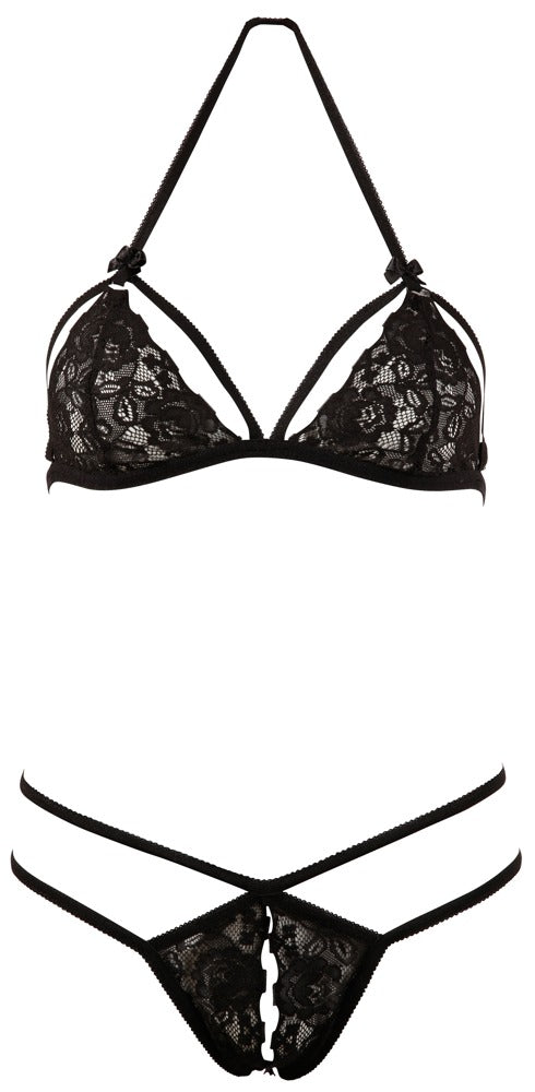Cottelli LINGERIE Cottelli Kant set - Zwart