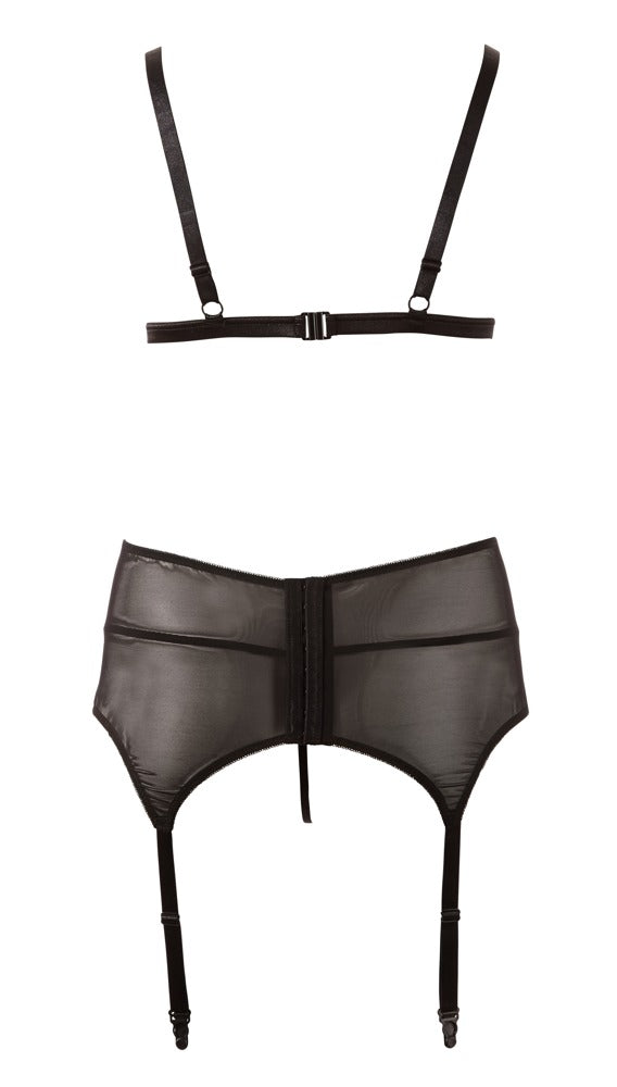 Cottelli CURVES beugellos kanten set - Zwart - Cottelli CURVES - SKU: 22119551051