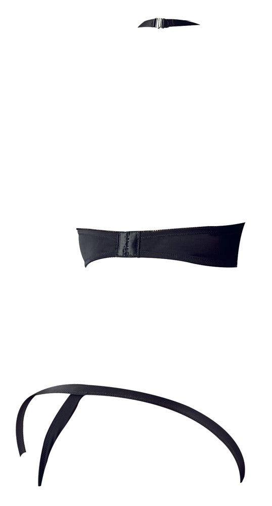 Cottelli LINGERIE beugelbra met open cups - Zwart - Cottelli LINGERIE - SKU: 22125101231