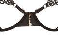 Cottelli LINGERIE Bra met open cups en jarretels - Zwart