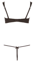 Cottelli LINGERIE Bra met open cups en jarretels - Zwart