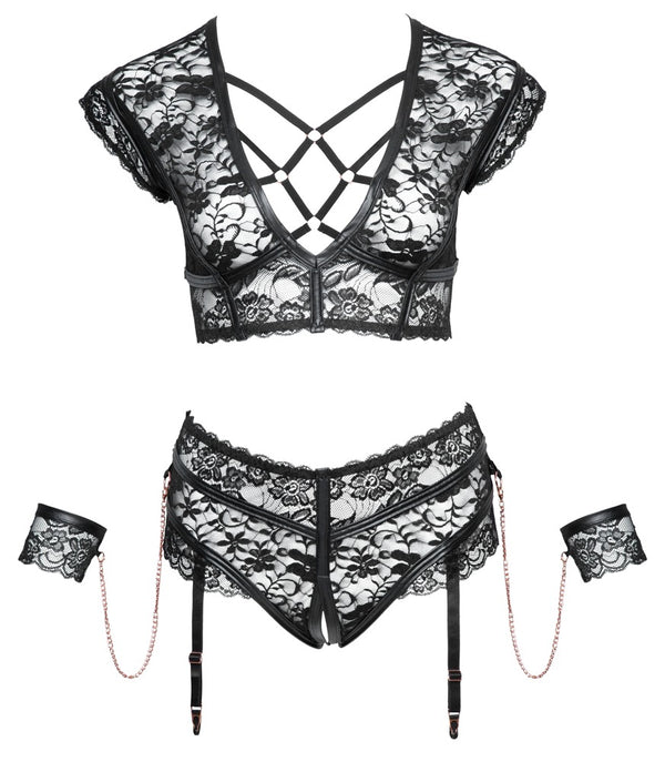 Cottelli BONDAGE Set - Zwart - Cottelli BONDAGE - SKU: 22139311071