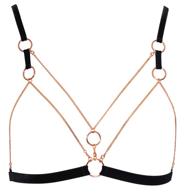 Cottelli LINGERIE Bondage set met afneembare kettingen - Zwart