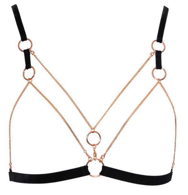 Cottelli LINGERIE bondage set met kettingen - Zwart - Cottelli LINGERIE - SKU: 22139581021